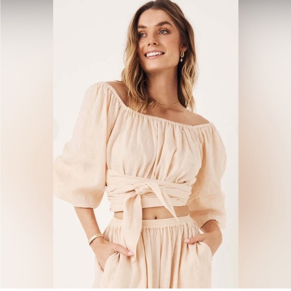 Spell and the Gypsy Collective Mae Wrap Shirt like new M - Picture 3 of 6